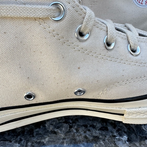 CONVERSE CHUCK TAYLOR 70 HI FEAR OF GOD FOG ESSENTIALS IVORY BLACK 167955C 10.5. - Picture 7 of 14